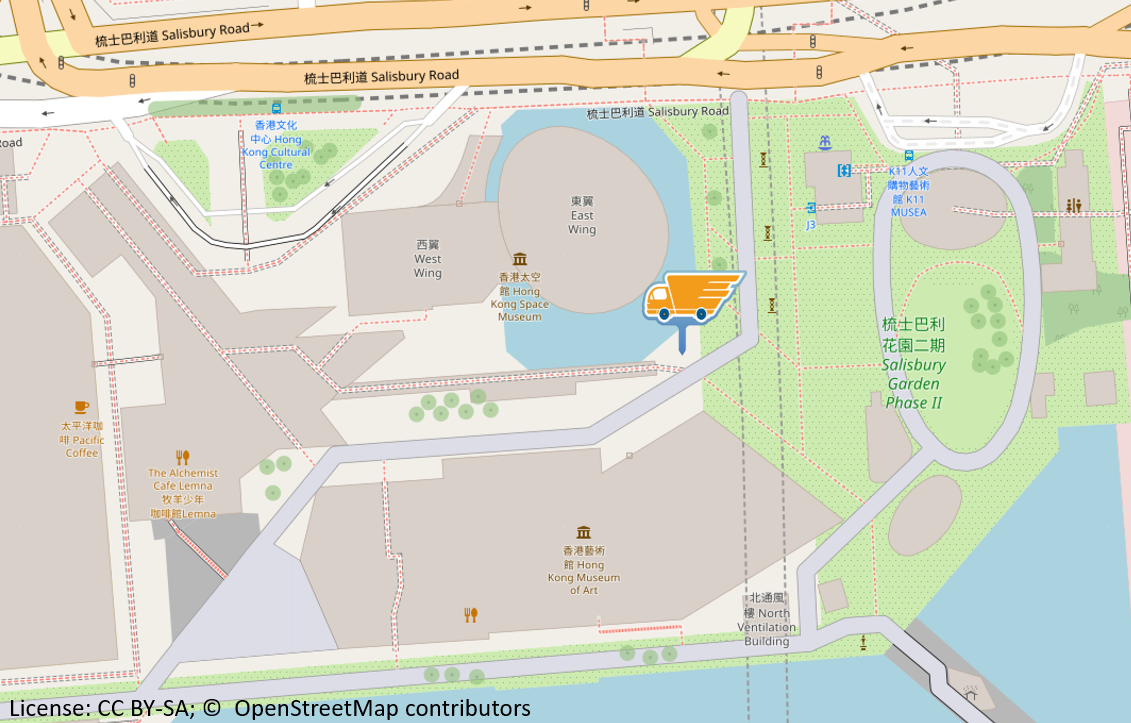 Map of Piazza of the Hong Kong Cultural Centre